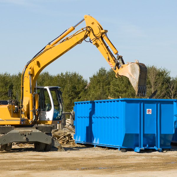 what size residential dumpster rentals are available in Wrightwood California